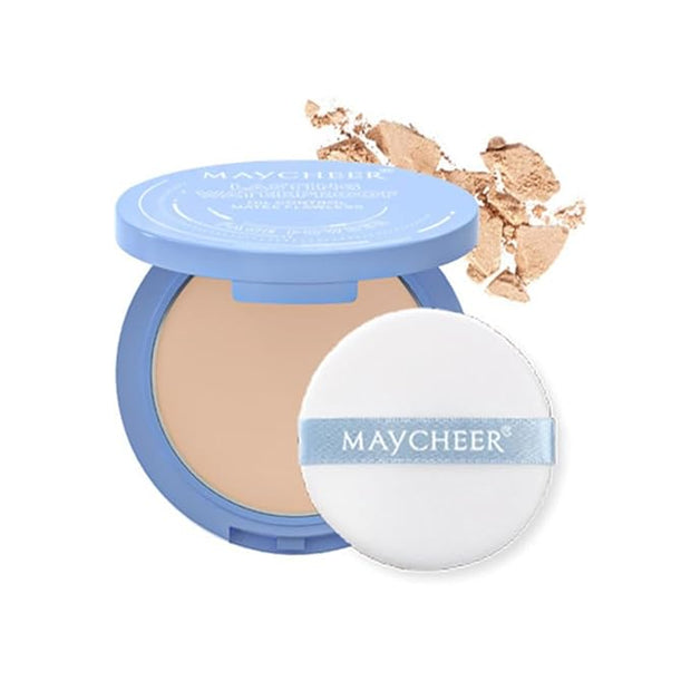 LAMUSELAND Pressed Powder Compact, Oil Control Brighten Skin Girls (JG03)