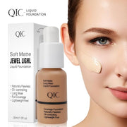 QIC Waterproof Matte Concealer BB Liquid Foundation Cream Buff Beige 30ml