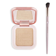 MEICOLY Contour Palette,Shimmer Highly Pigmented Face Powder,Silky Smooth Soft Grey