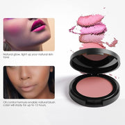 FOCALLURE Silky Face Pressed Blush,High Pigment Mineral Blusher,Create Blusher Makeup,TIPSY