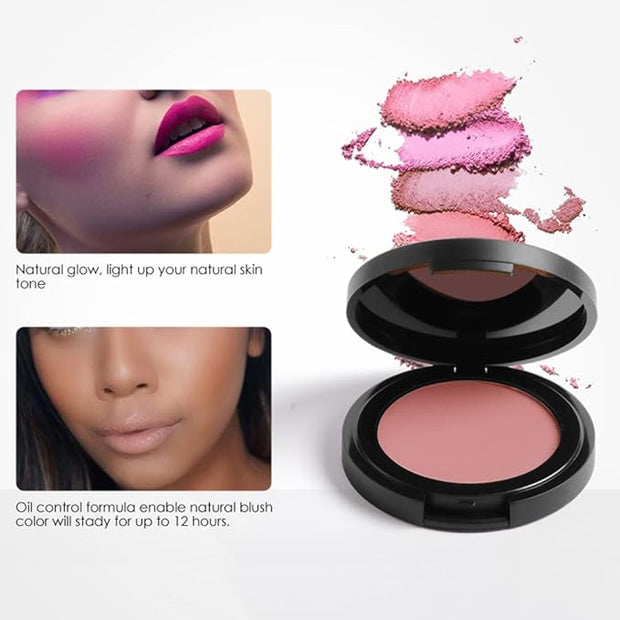 FOCALLURE Silky Face Pressed Blush,High Pigment Mineral Blusher,Create Blusher Makeup,CHARISMA