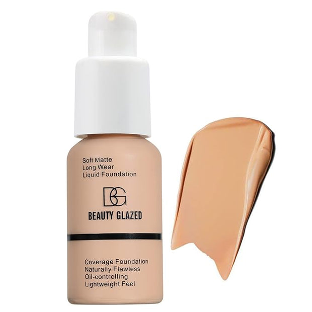 Beauty Glazed Soft Matte Silky Full Coverage Liquid Buff Beige)