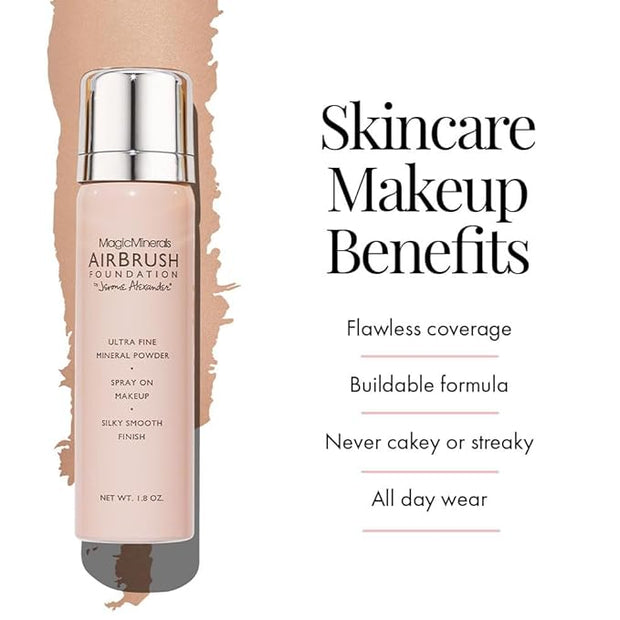 MagicMinerals AirBrush Foundation Set by Jerome Alexander - Skin (Fair)