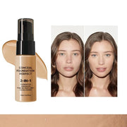6 Colors Liquid Foundation Long-Lasting,Poreless Liquid Oil Concealer