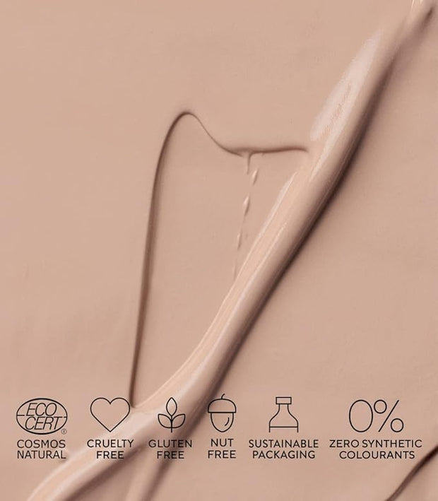 MÁDARA Organic Skincare |SKINONYM Semi-Matte Peptide Foundation, #30 Ecocert certified. 30ml