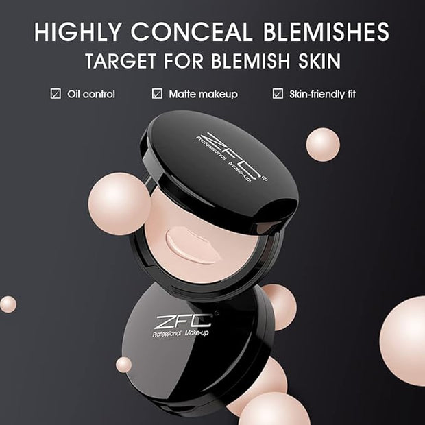 Foundation Makeup Concealer, Medium-to-Full Coverage Foundation Cream, Long