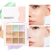 9 Colors Cream Concealer Foundation Palette, Correcting Concealer creamy concealer