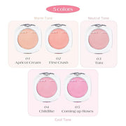 Dr.Althea Dear.A Fluffy Blush -An airy, long-lasting pressed Apricot Cream)