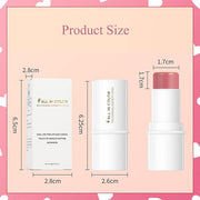 Blush Stick, Matte Cream Blush Stick for Cheeks, Lasting(06 Coral)