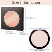 Kaely Matte Pressed Setting Powder Compact,Face Finishing Powder de maquillaje,02