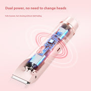 2-in-1 Waterproof Electric Shaver & Trimmer for Women