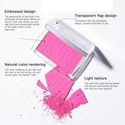 Pink Powder Blush Palette, Multi-Use Makeup Blusher Pink Blendable Formula