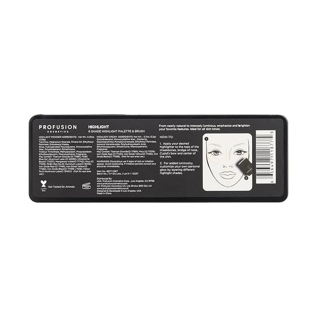 Profusion Cosmetics Highlight Makeup Case - 5.10z Clear