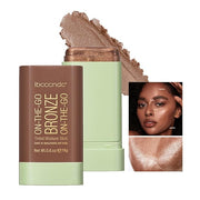Cream Contour Stick,Versatile Bronzer Facial Contouring Stick,Long Lasting Beach Glow