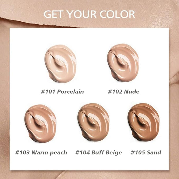 Beauty Glazed Soft Matte Silky Full Coverage Liquid Buff Beige)