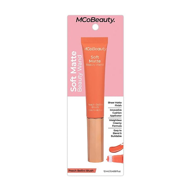 MCoBeauty Soft Matte Beauty Wand, Peach Bellini Blush,