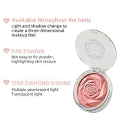 MAEPEOR Face Highlighter Palette 6 Colors Smooth Shimmer (Color 04)
