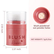 Boobeen Loose Blush Powder Air Cushion Blush, Face Matte Finish