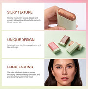 Cream Contour Stick,Bronzer Contouring Stick Facial Cream Highlight 02-Soft Glow