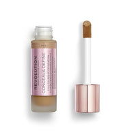 Makeup Revolution Conceal and Define Foundation, Full Coverage Fl Oz