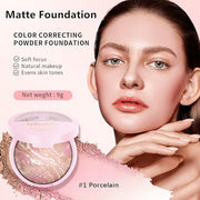 Go Ho Glow Balance Baked Foundation,Color Correcting Foundation,Light Foundation,01 Porcelain