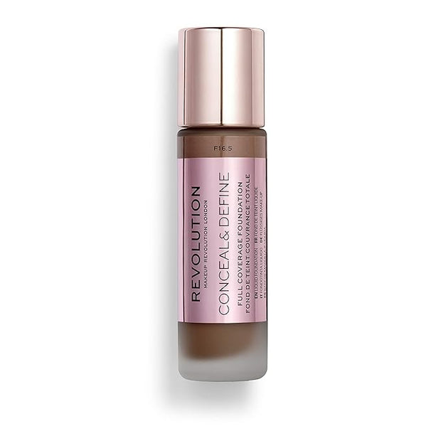 Makeup Revolution Conceal and Define Foundation, Full Coverage Fl Oz