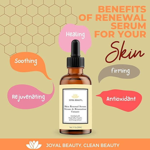 JOYAL BEAUTY Organic Royal Jelly Skin Renewal Serum Soft Skin