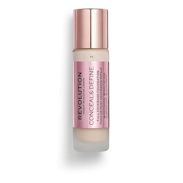 Revolution Beauty, Conceal & Define Foundation, Full Coverage, 0.8 Fl.Oz.
