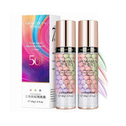 2Pcs Pore Primer,Skin Tone Correcting Facial Serum,One Step Concealer Foundation