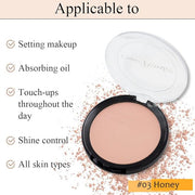Kaely Matte Pressed Setting Powder Compact,Face Finishing Powder de maquillaje,03