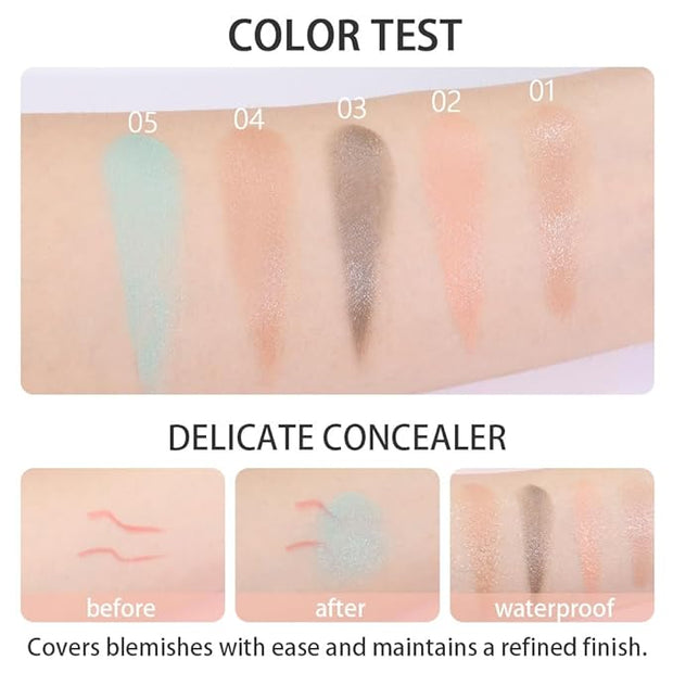 5 Colors Magic Touch Correcting Concealer Palette for 1 Count)