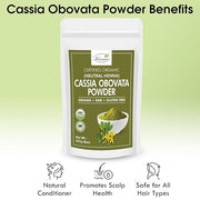 Organic Cassia Obovata Powder | Neutral Henna Powder (8 OZ) 227 G