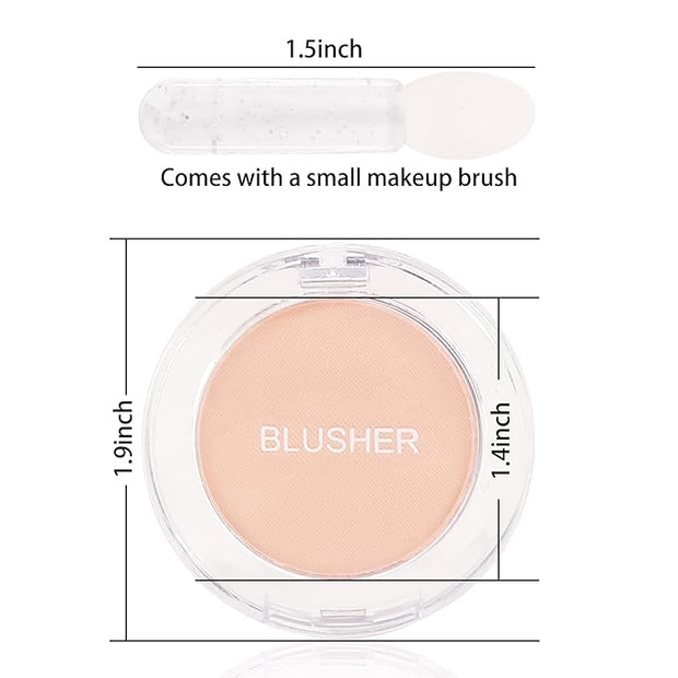 Boobeen Single Color Blush Face Blush Palette Matte Easily, Lightweight