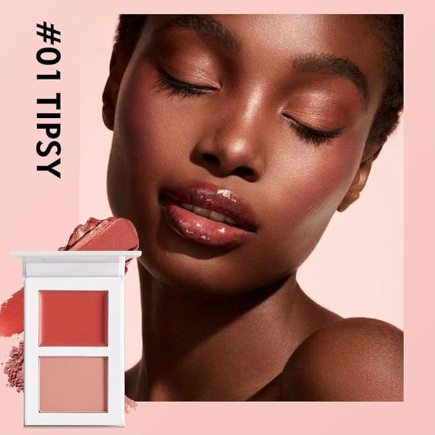 Blush for Cheeks, Highly Pigmented Soft Matte Cream (TIPSY 01#)