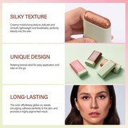 Cream Contour Stick,Versatile Bronzer Facial Contouring Stick,Long Lasting Beach Glow