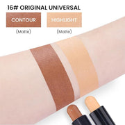 Kaely 2in1 Cream Bronzer Highlighter Stick,Face Shaping Contouring Shades Makeup,16