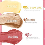 Makeup Sticks Set, Matte Cream Blush Stick for & Moisturizer)