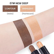 Kaely 2in1 Cream Bronzer Highlighter Stick,Face Shaping Contouring Shades Makeup,07