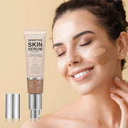 PHOERA Hydrating Serum Foundation,Flawless Full Coverage and Hypoallergenic Porcelain, norm)