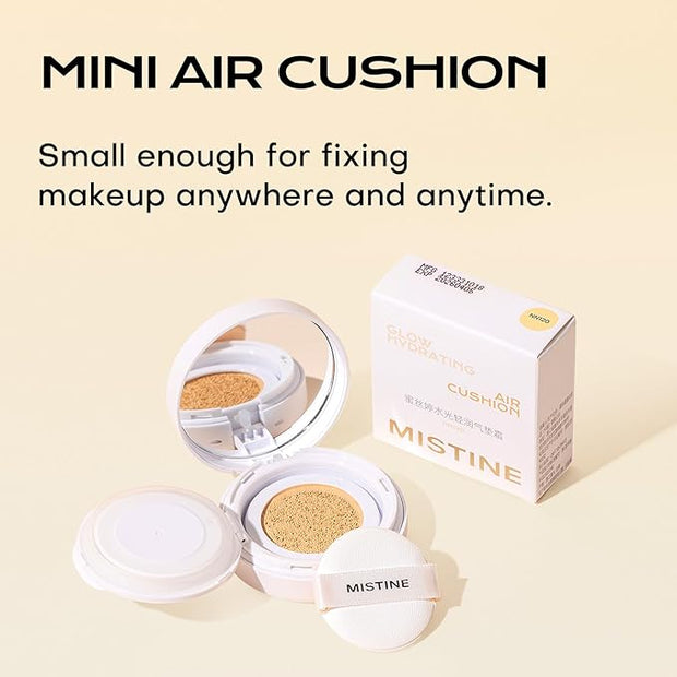 MISTINE Tavel Size Air Cushion Foundation Glow Hydrating Fair Ivory