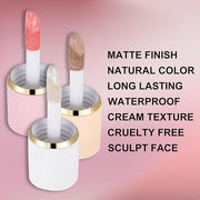 3Pcs Liquid Contour Makeup Trio with Bronzer Shade,