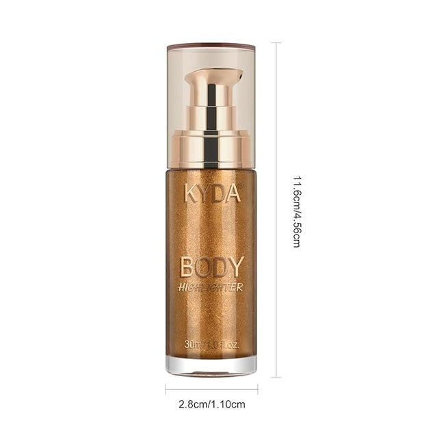 Body Shimmer Oil,Liquid Glow Illuminator Body Luminizer Glow Fl Oz#103