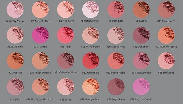 Hot Pink Bright Fuchsia Magenta Rouge Blush Pressed Cruelty Free 4 G