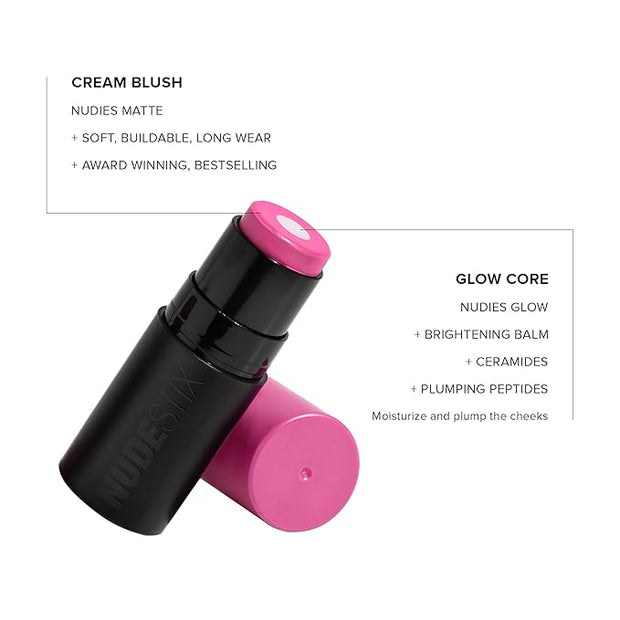 Nudies Matte + Glow Core All Over Face Magenta Magic
