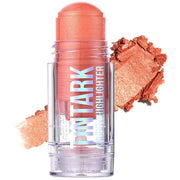 Chubby Cream Highlighter Stick for Face, Glitter Eyeshadow Peach Shimmer