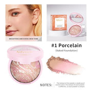 Go Ho Glow Balance Baked Foundation,Color Correcting Foundation,Light Foundation,01 Porcelain