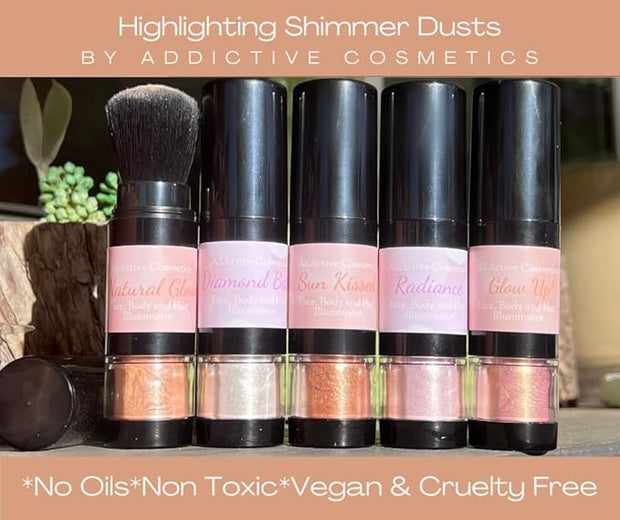 Face, Body and Hair Highlighters (DIAMOND BABY, Pump Pump Brush)