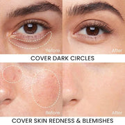 Kaely 2Pack Dual-Ended Concealer Stick,Acne Dark Spot Corrector Brightener Waterproof,01+02