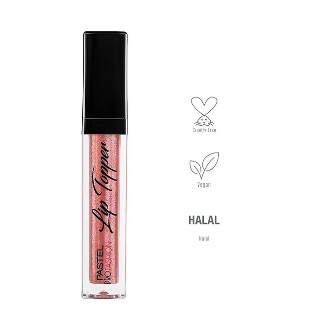 pastel Lip Topper | Sparkling | 306 | Bronze | Shimmery Effect with One-Touch | Non-Sticky Formula | Sparkling & Glossy Finish | Flexible Brush | Vegan | Cruelty Free |