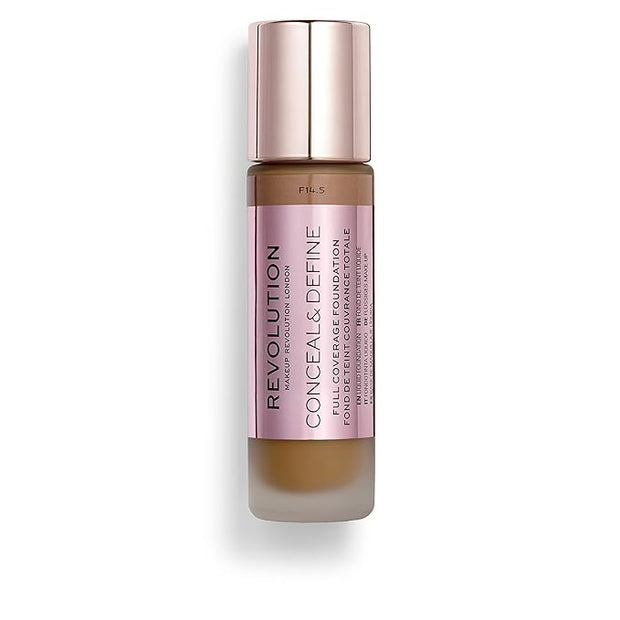 Makeup Revolution Conceal and Define Foundation, Full Coverage Fl Oz